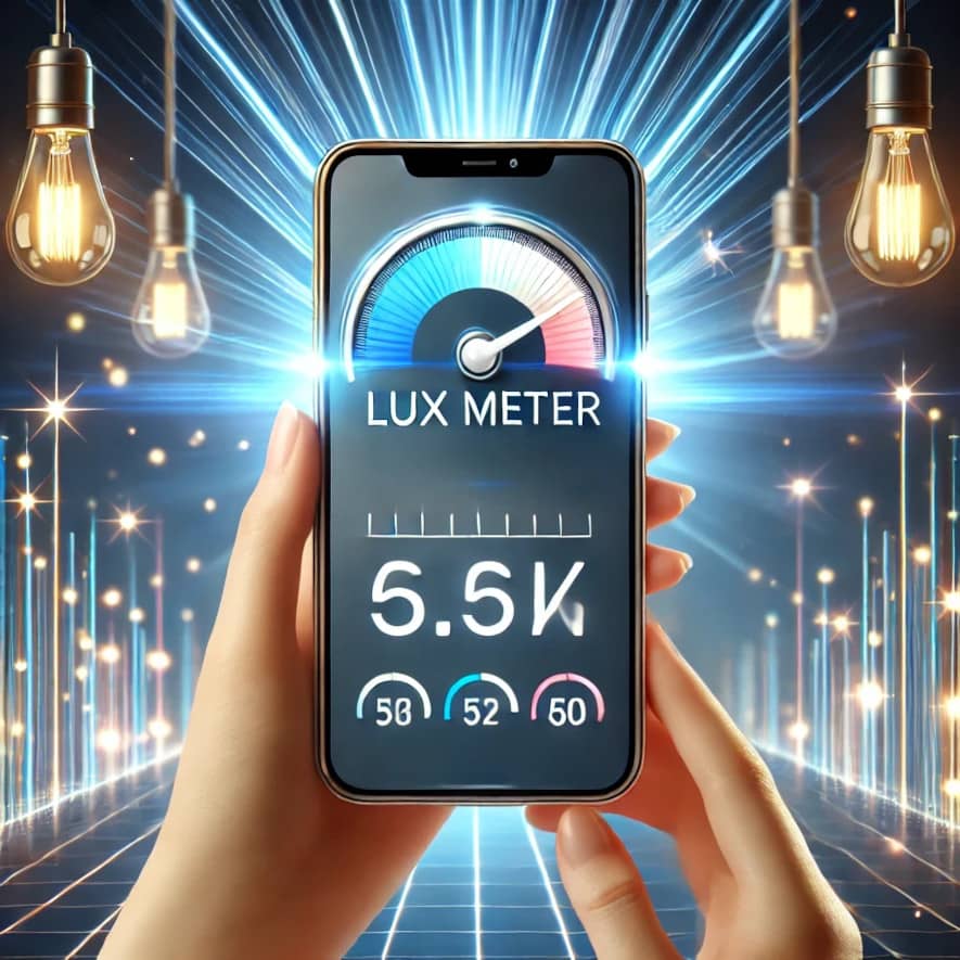 App som mäter lux